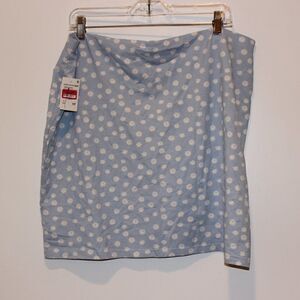NEW Abound Blue & White Floral Mini Skirts Women's Size 1X